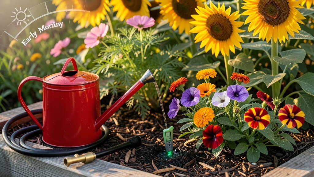 How Often to Water a Flower Garden: Seasonal Schedule by Plant Type