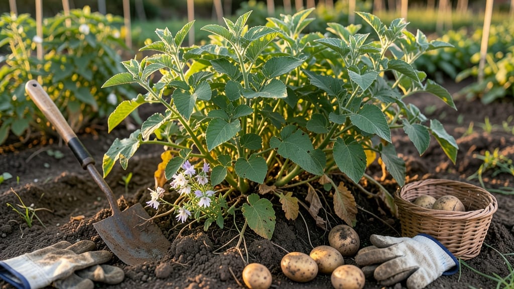 When to Pick Potatoes From Garden: Skin Slip Test & Vine Yellowing Timeline
